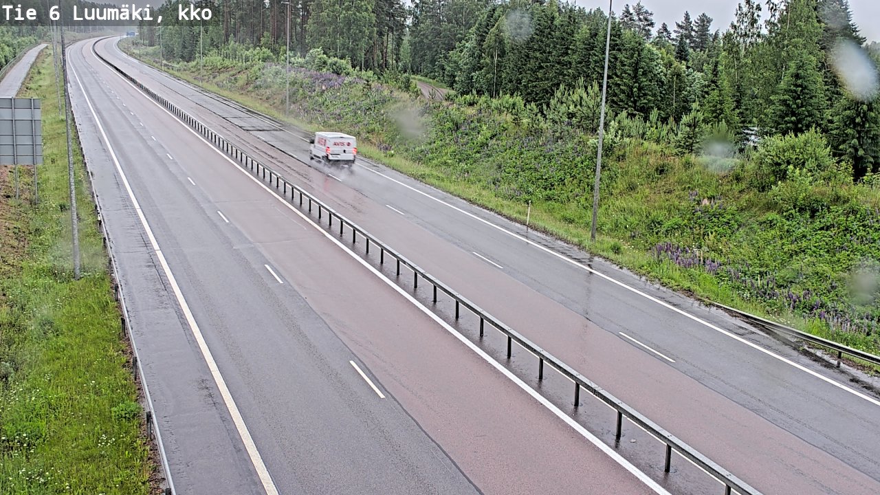 Kelikamerat Kuva Tie 6 Luumäki, kirkko, Luumäki, Etelä-Karjala