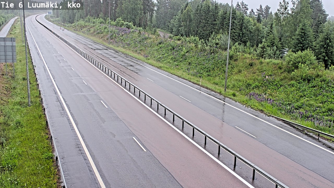 Kelikamerat Kuva Tie 6 Luumäki, kirkko, Luumäki, Etelä-Karjala