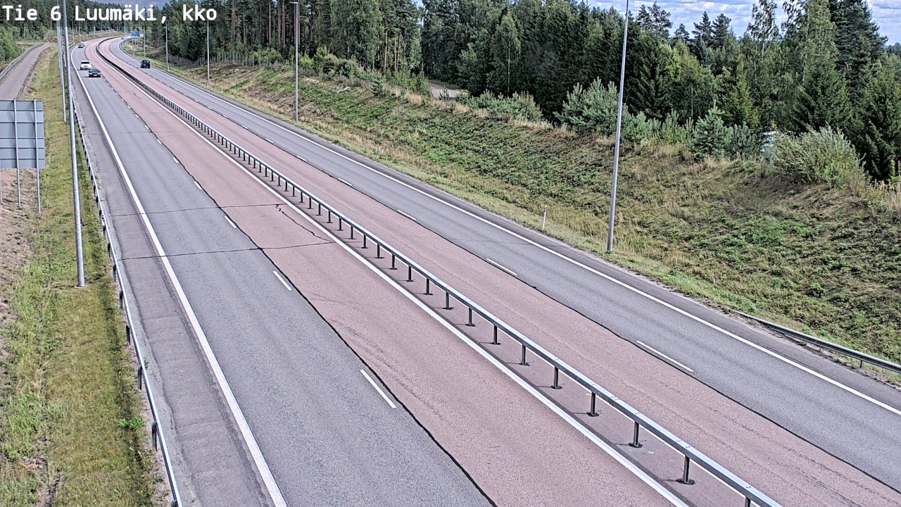 Kelikamerat Kuva Tie 6 Luumäki, kirkko, Luumäki, Etelä-Karjala
