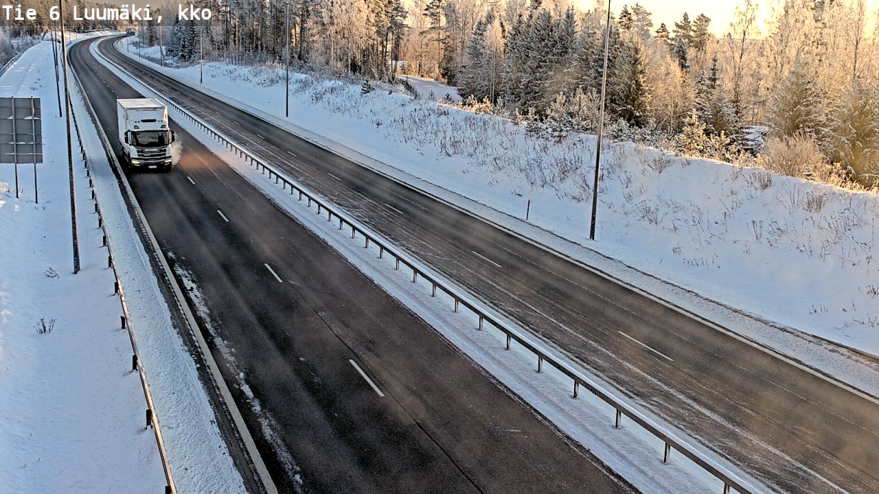 Weather Camera Image Road 6 Luumäki, kirkko, Luumäki, Etelä-Karjala