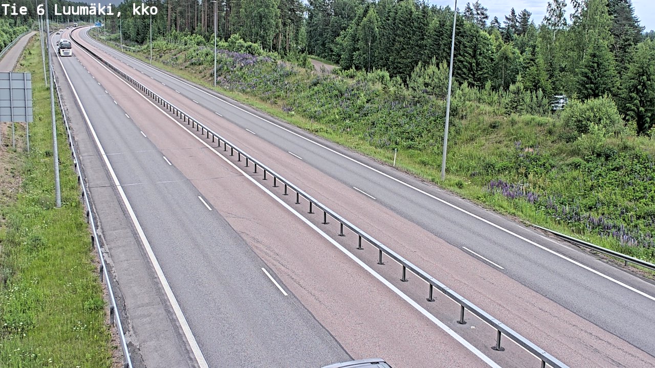Kelikamerat Kuva Tie 6 Luumäki, kirkko, Luumäki, Etelä-Karjala