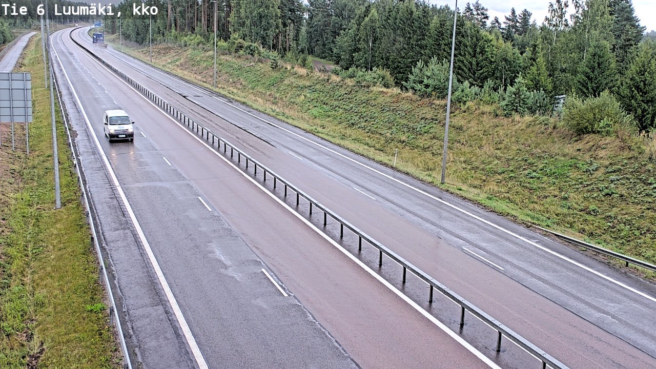 Kelikamerat Kuva Tie 6 Luumäki, kirkko, Luumäki, Etelä-Karjala