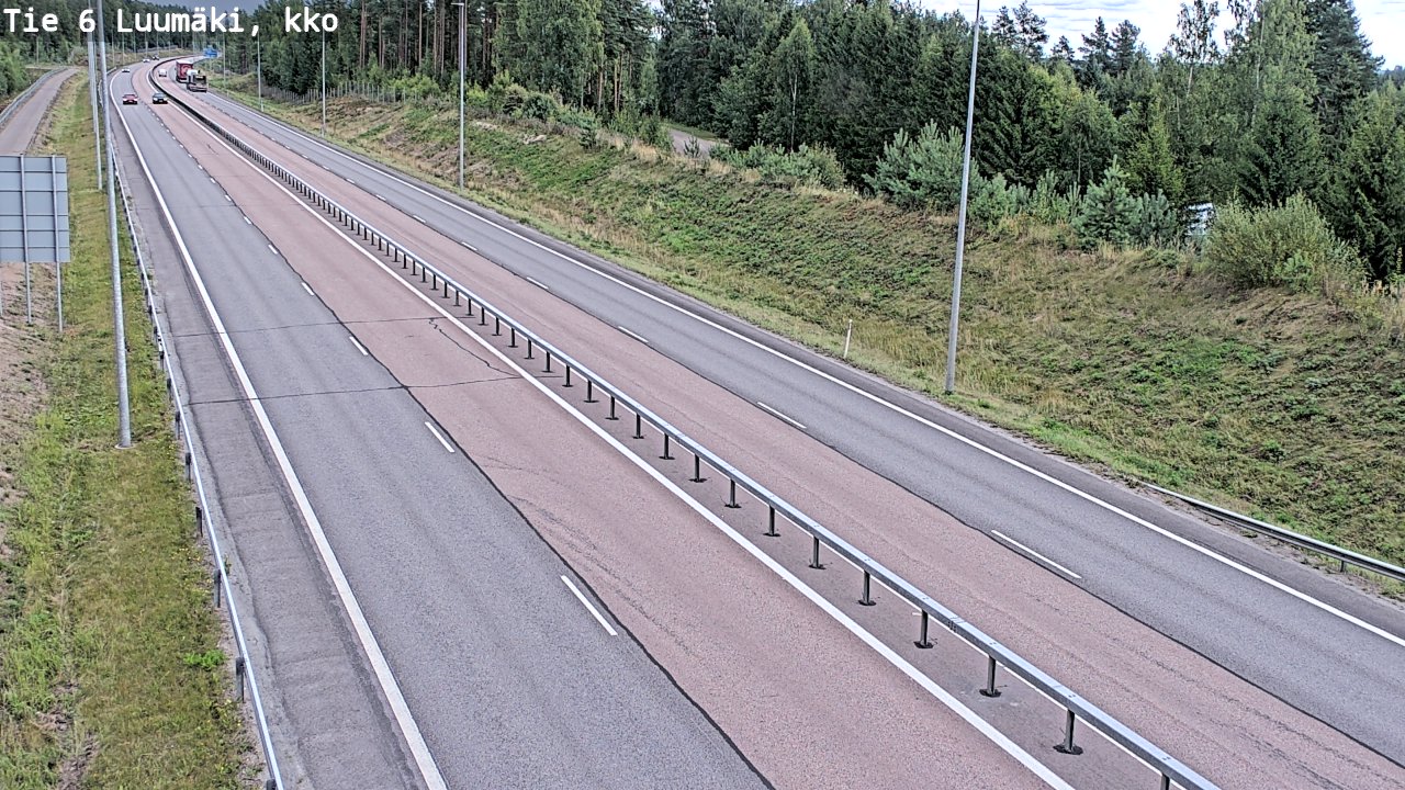 Kelikamerat Kuva Tie 6 Luumäki, kirkko, Luumäki, Etelä-Karjala