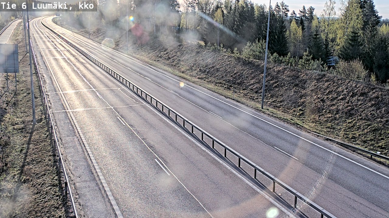 Weather Camera Image Road 6 Luumäki, kirkko, Luumäki, Etelä-Karjala