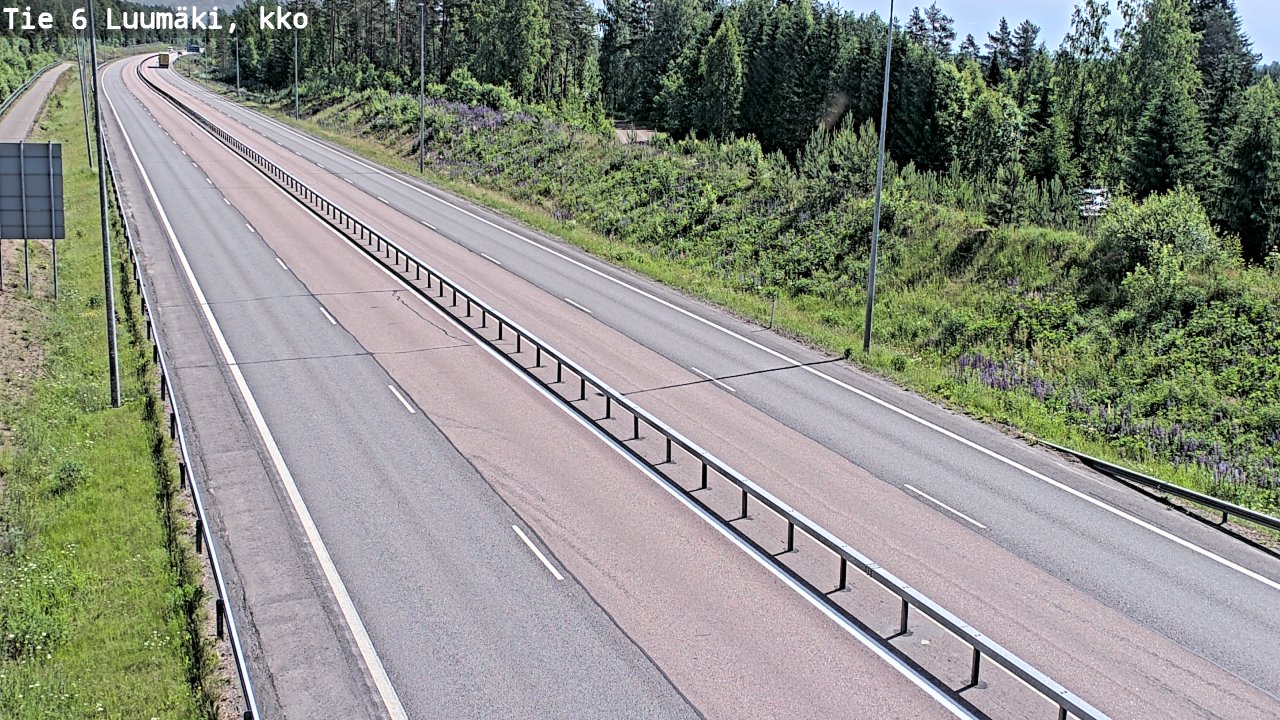 Kelikamerat Kuva Tie 6 Luumäki, kirkko, Luumäki, Etelä-Karjala