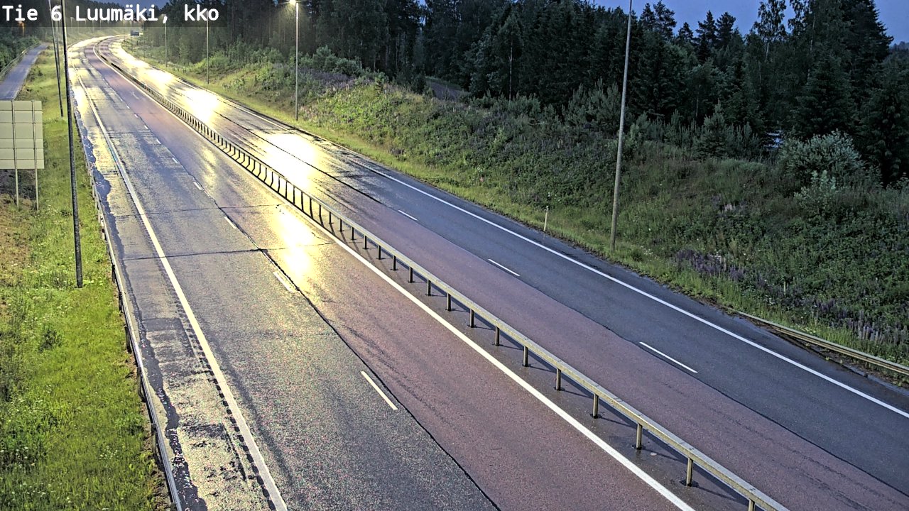 Kelikamerat Kuva Tie 6 Luumäki, kirkko, Luumäki, Etelä-Karjala