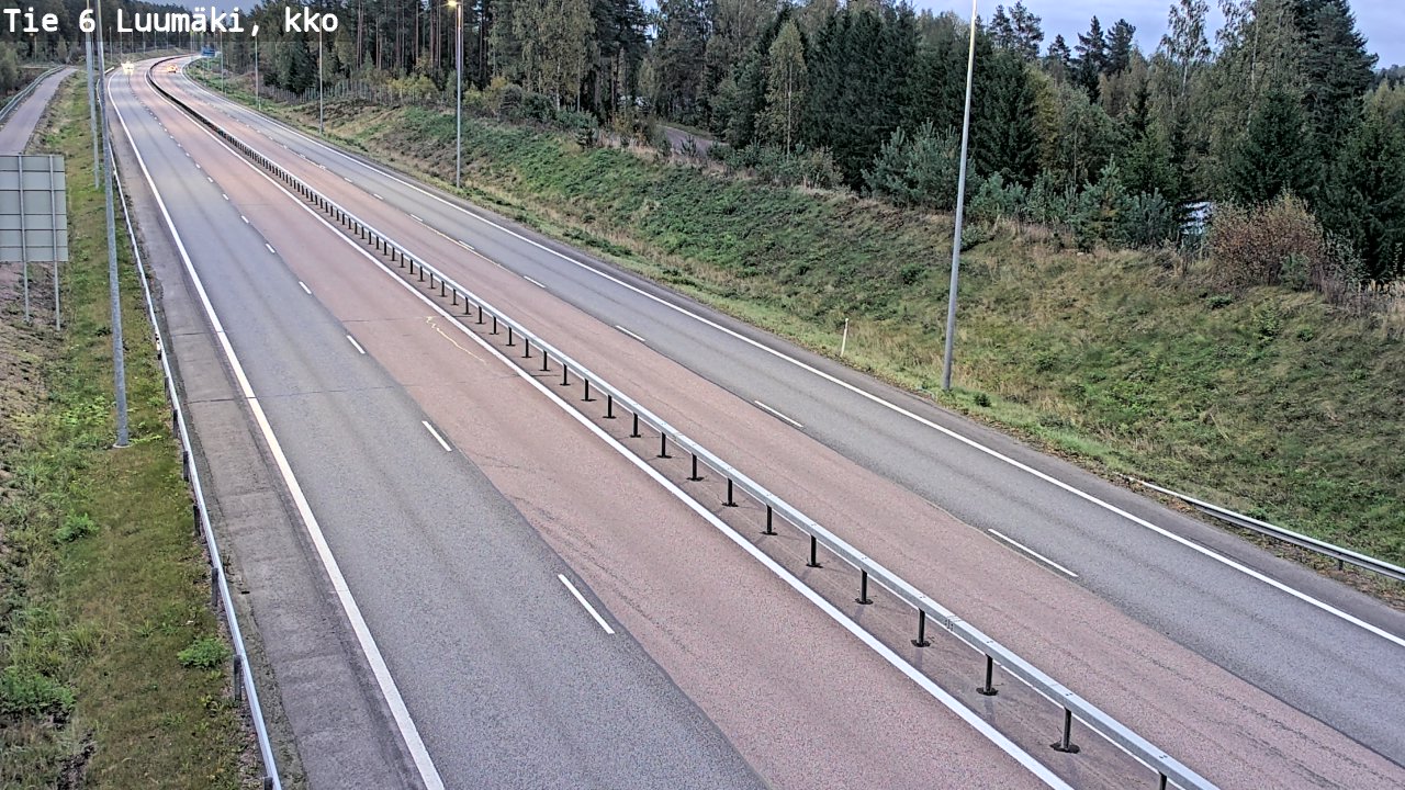 Weather Camera Image Road 6 Luumäki, kirkko, Luumäki, Etelä-Karjala