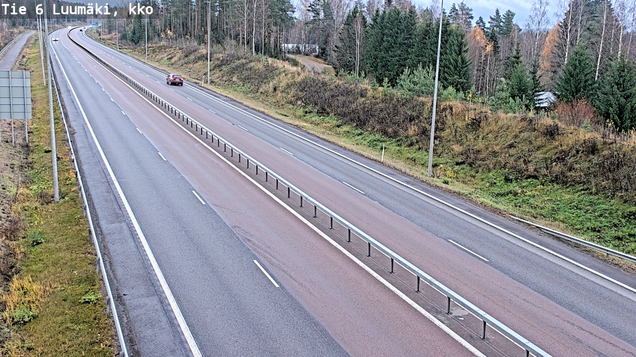 Kelikamerat Kuva Tie 6 Luumäki, kirkko, Luumäki, Etelä-Karjala