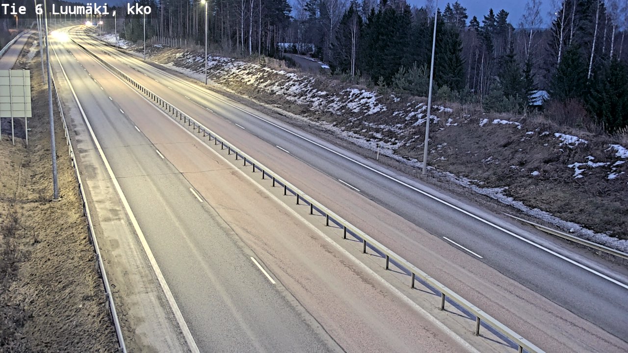 Weather Camera Image Road 6 Luumäki, kirkko, Luumäki, Etelä-Karjala