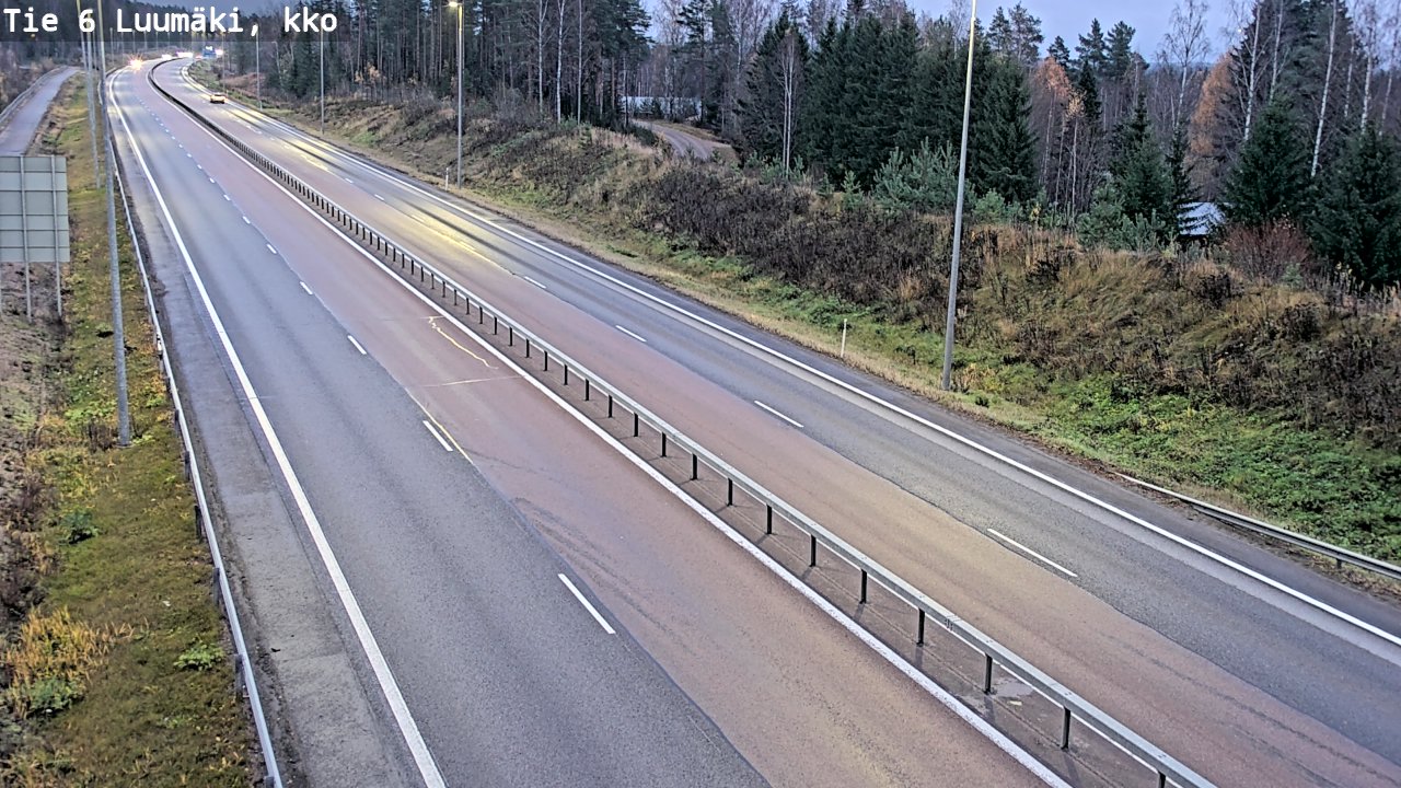 Kelikamerat Kuva Tie 6 Luumäki, kirkko, Luumäki, Etelä-Karjala