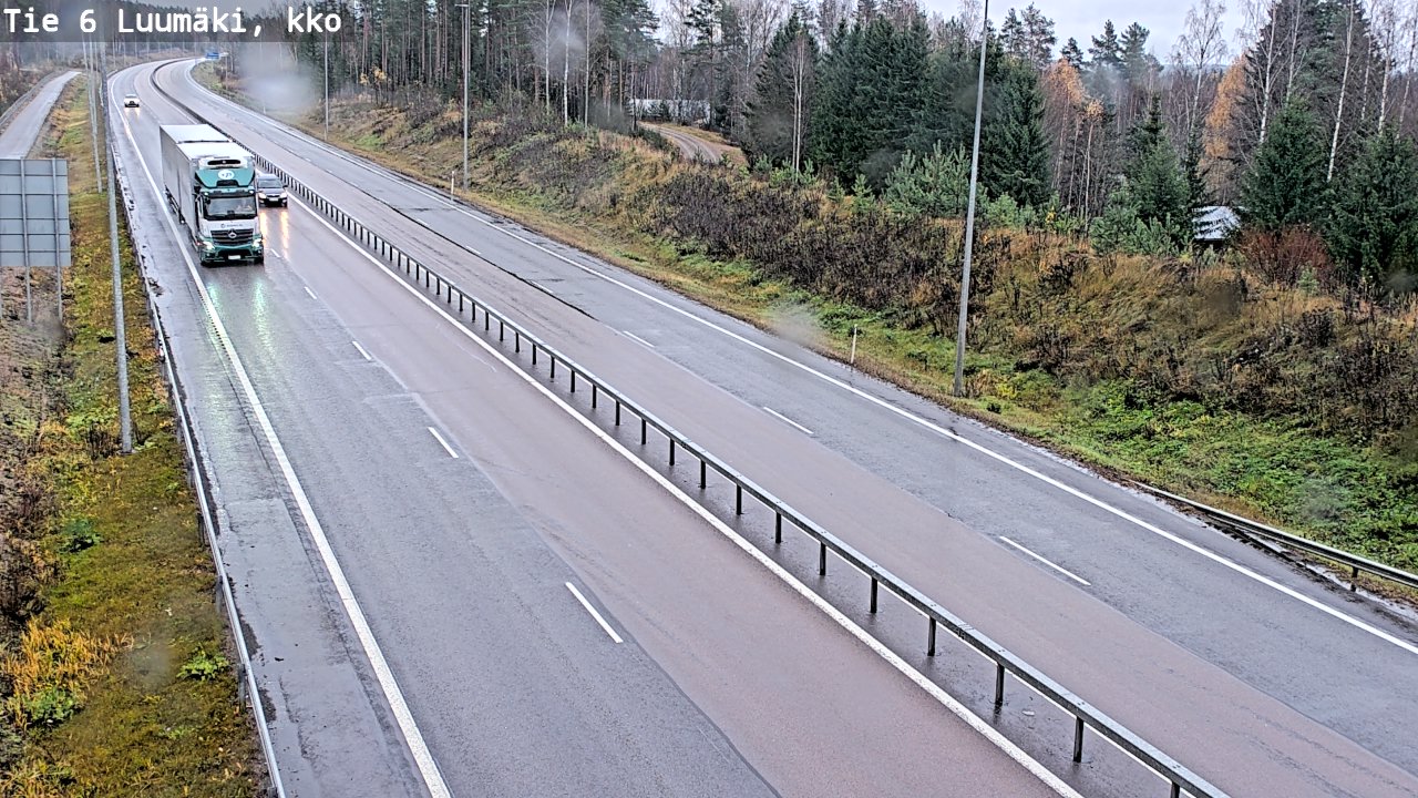Weather Camera Image Road 6 Luumäki, kirkko, Luumäki, Etelä-Karjala