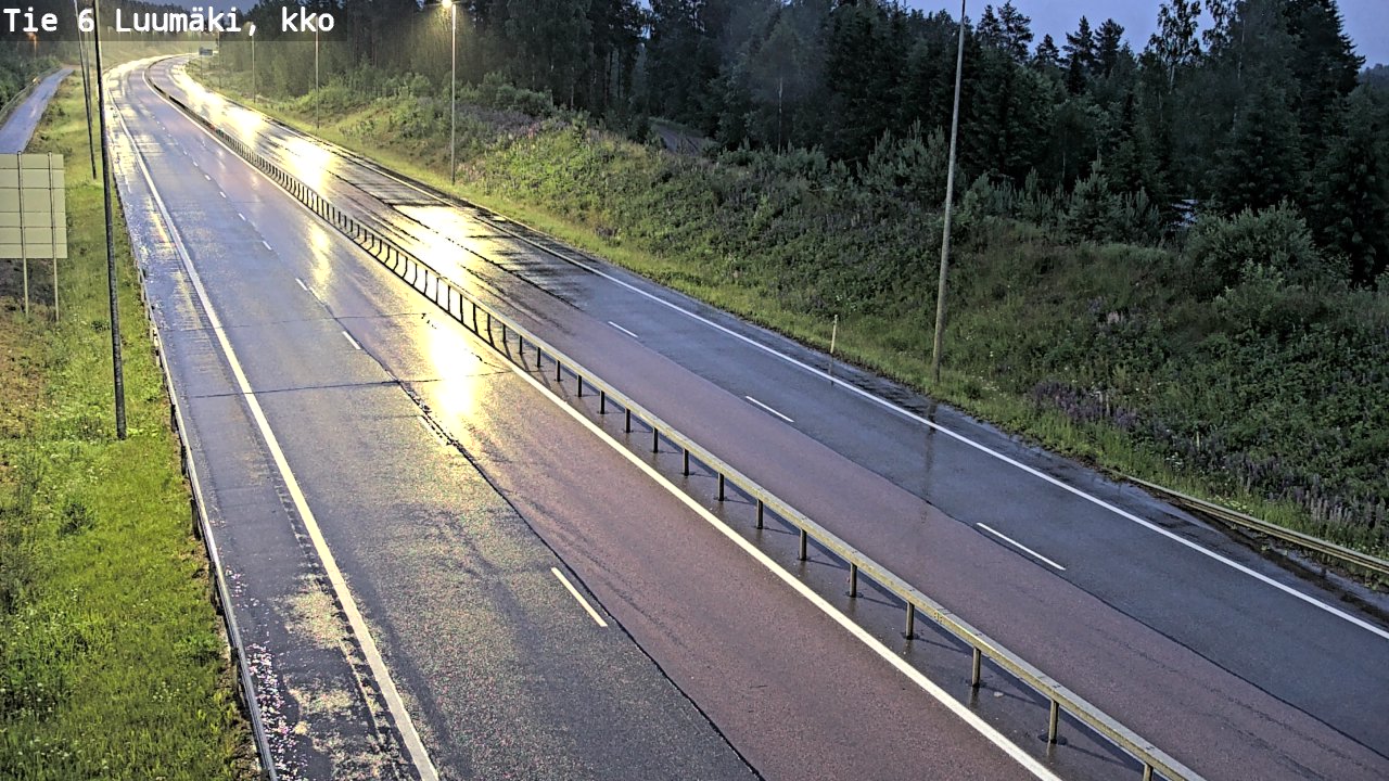 Kelikamerat Kuva Tie 6 Luumäki, kirkko, Luumäki, Etelä-Karjala