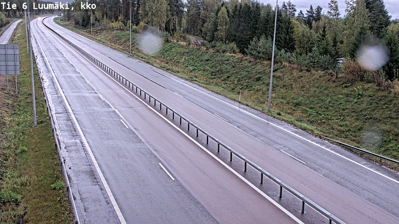 Weather Camera Image Road 6 Luumäki, kirkko, Luumäki, Etelä-Karjala