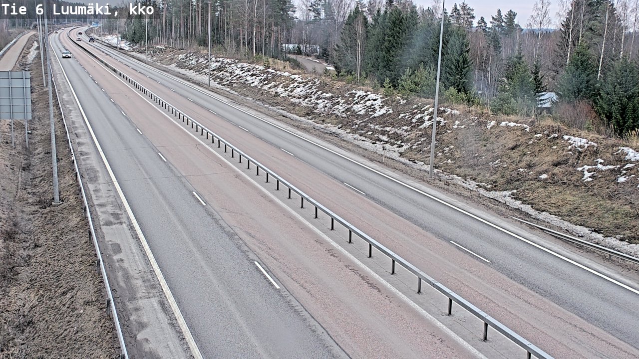 Weather Camera Image Väg 6 Luumäki, kirkko, Luumäki, Etelä-Karjala