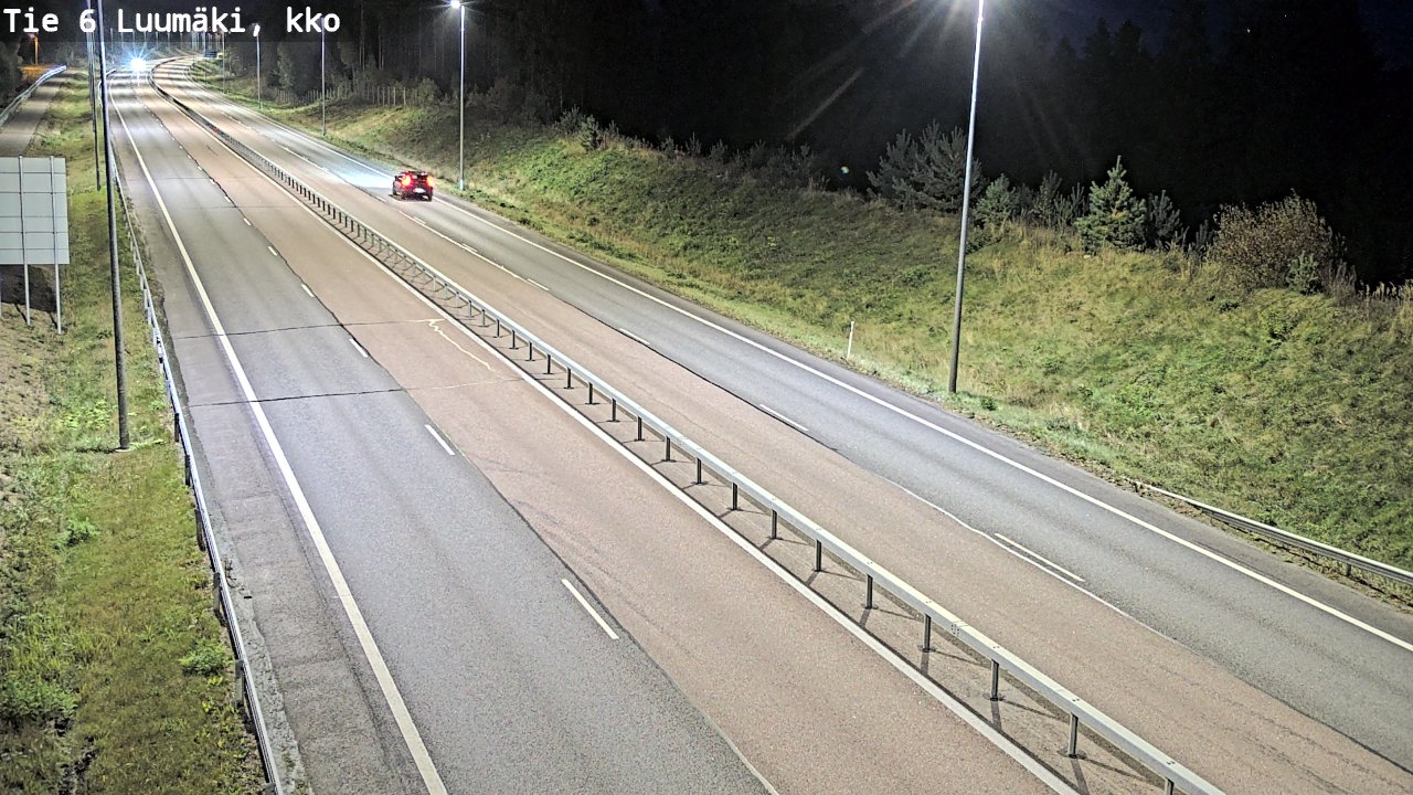 Weather Camera Image Road 6 Luumäki, kirkko, Luumäki, Etelä-Karjala