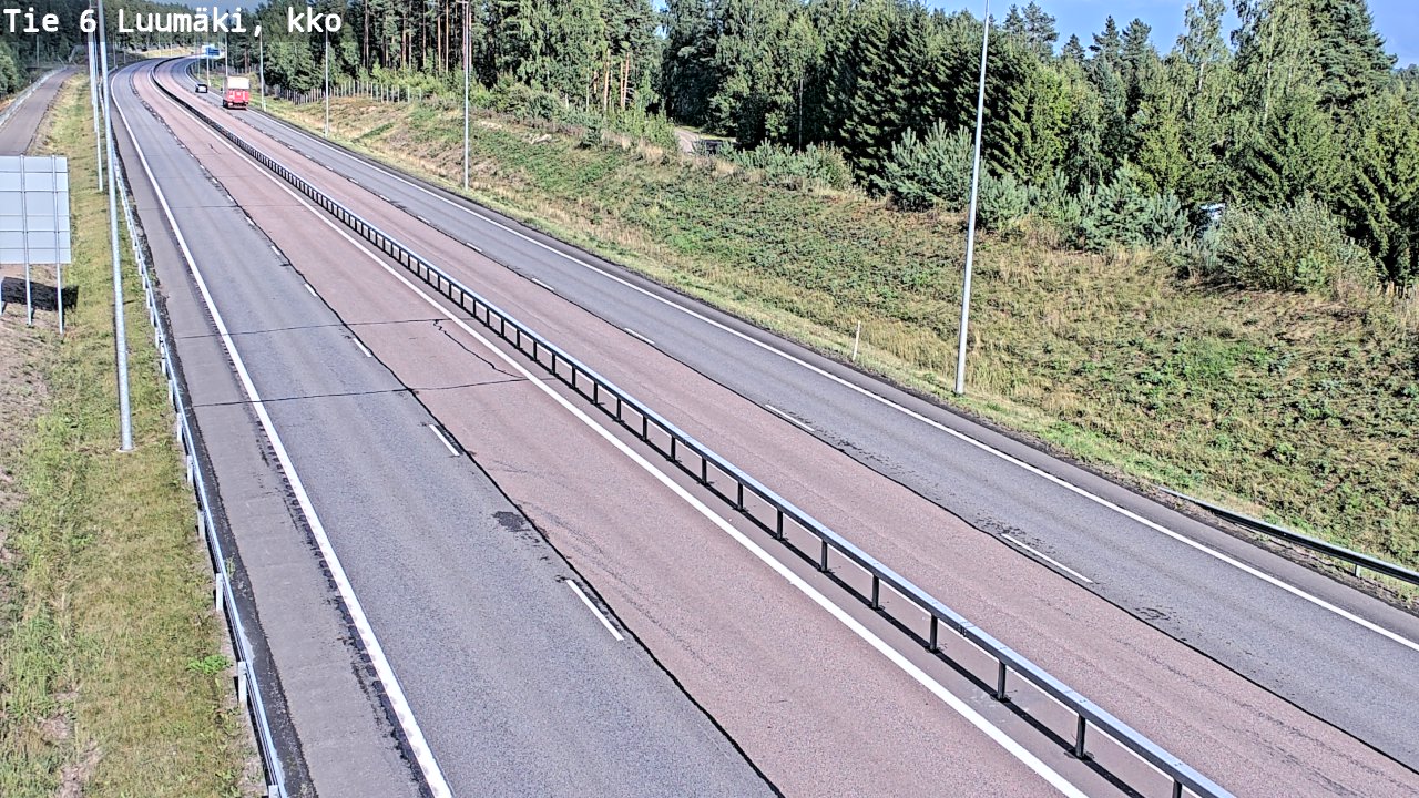 Kelikamerat Kuva Tie 6 Luumäki, kirkko, Luumäki, Etelä-Karjala