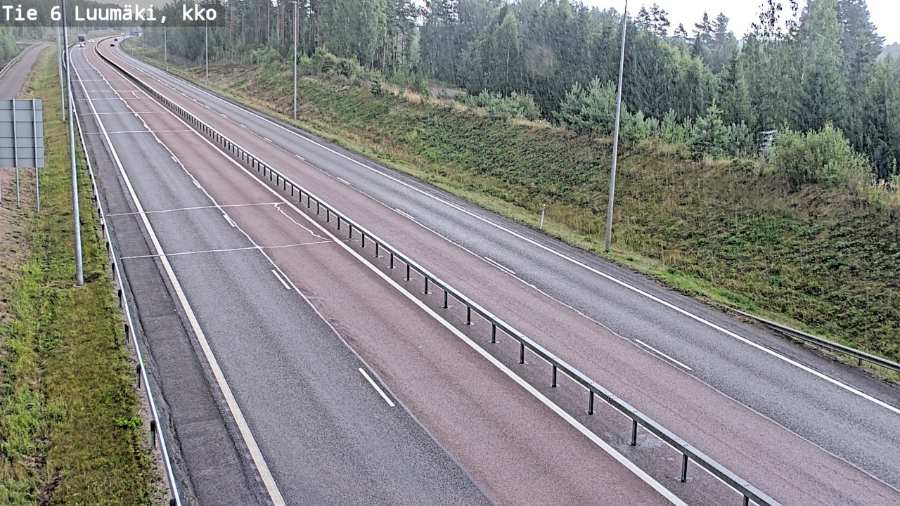 Kelikamerat Kuva Tie 6 Luumäki, kirkko, Luumäki, Etelä-Karjala