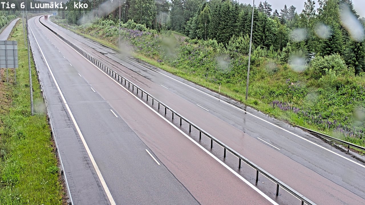Kelikamerat Kuva Tie 6 Luumäki, kirkko, Luumäki, Etelä-Karjala