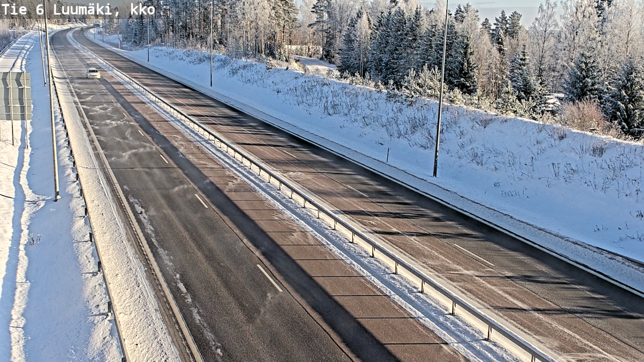 Weather Camera Image Road 6 Luumäki, kirkko, Luumäki, Etelä-Karjala