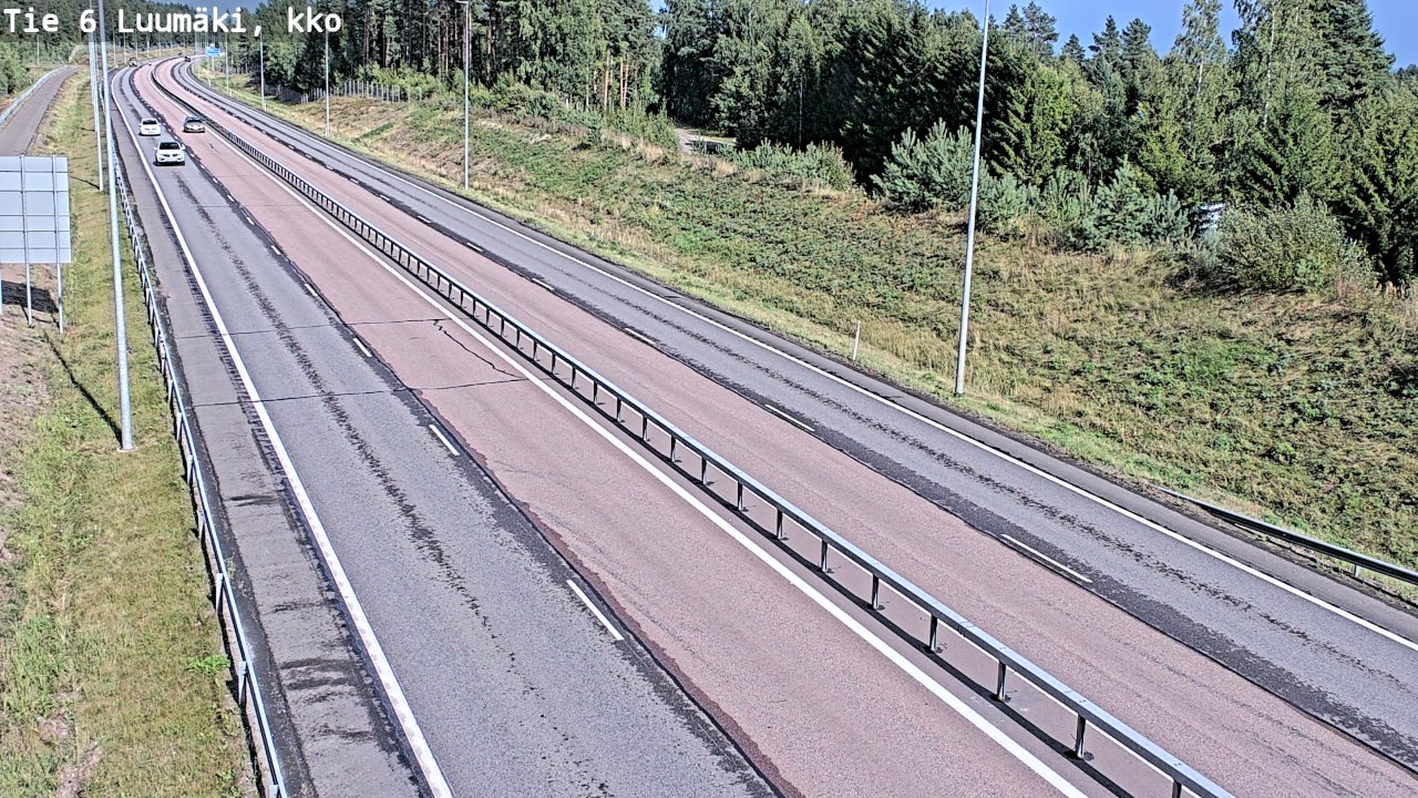 Kelikamerat Kuva Tie 6 Luumäki, kirkko, Luumäki, Etelä-Karjala
