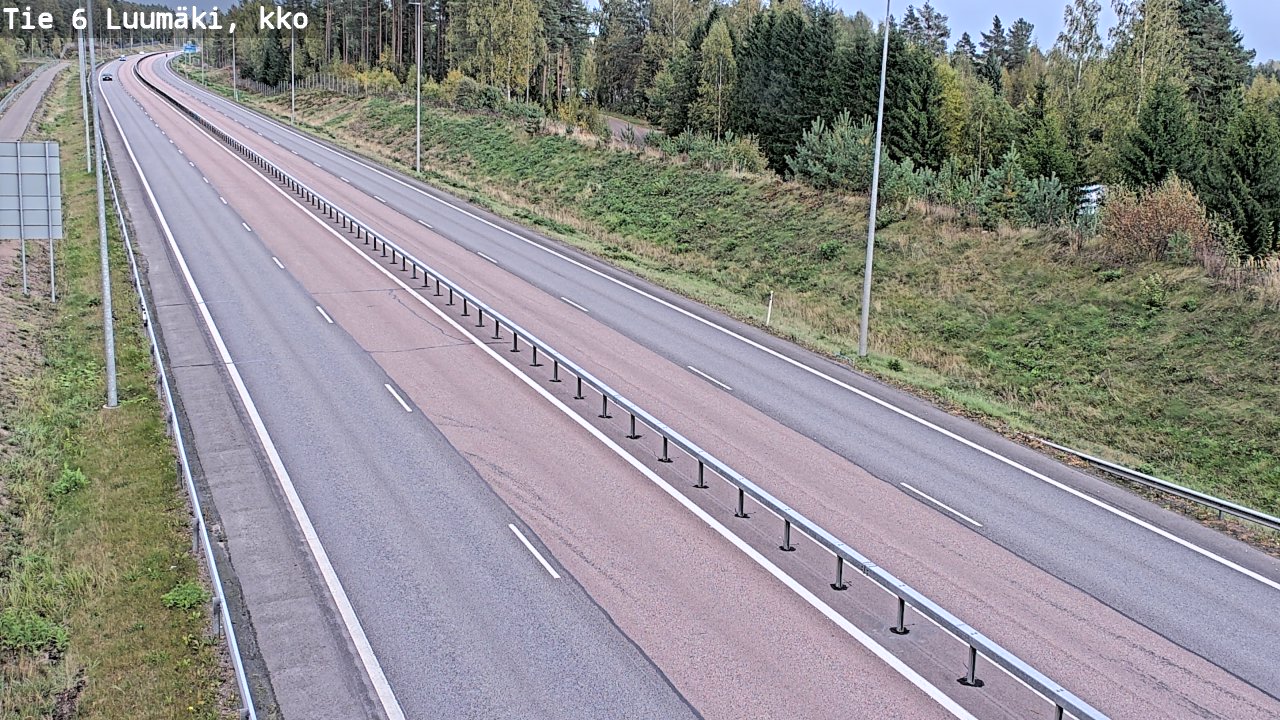 Weather Camera Image Road 6 Luumäki, kirkko, Luumäki, Etelä-Karjala