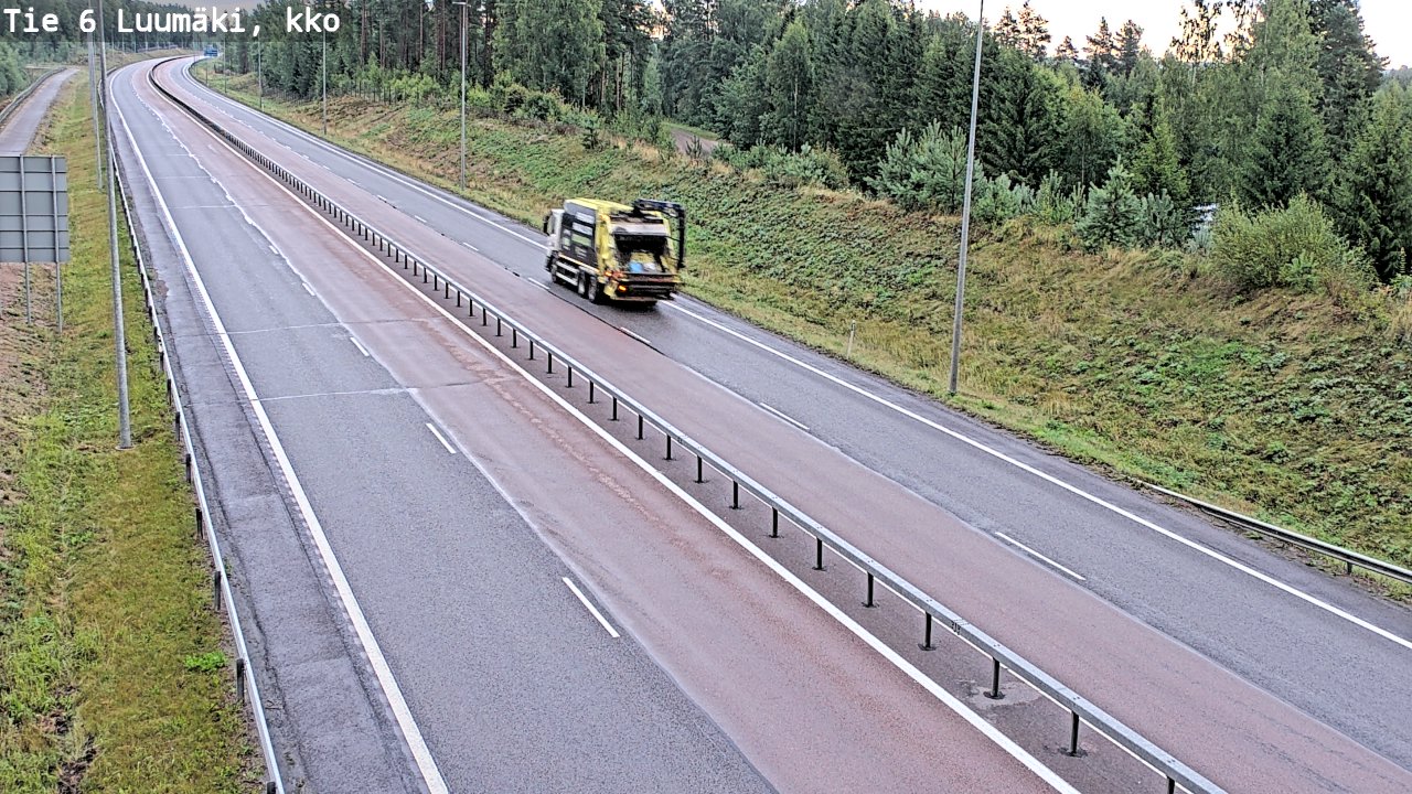 Kelikamerat Kuva Tie 6 Luumäki, kirkko, Luumäki, Etelä-Karjala