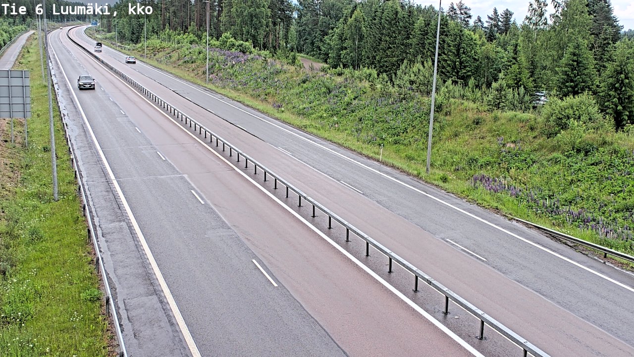 Kelikamerat Kuva Tie 6 Luumäki, kirkko, Luumäki, Etelä-Karjala