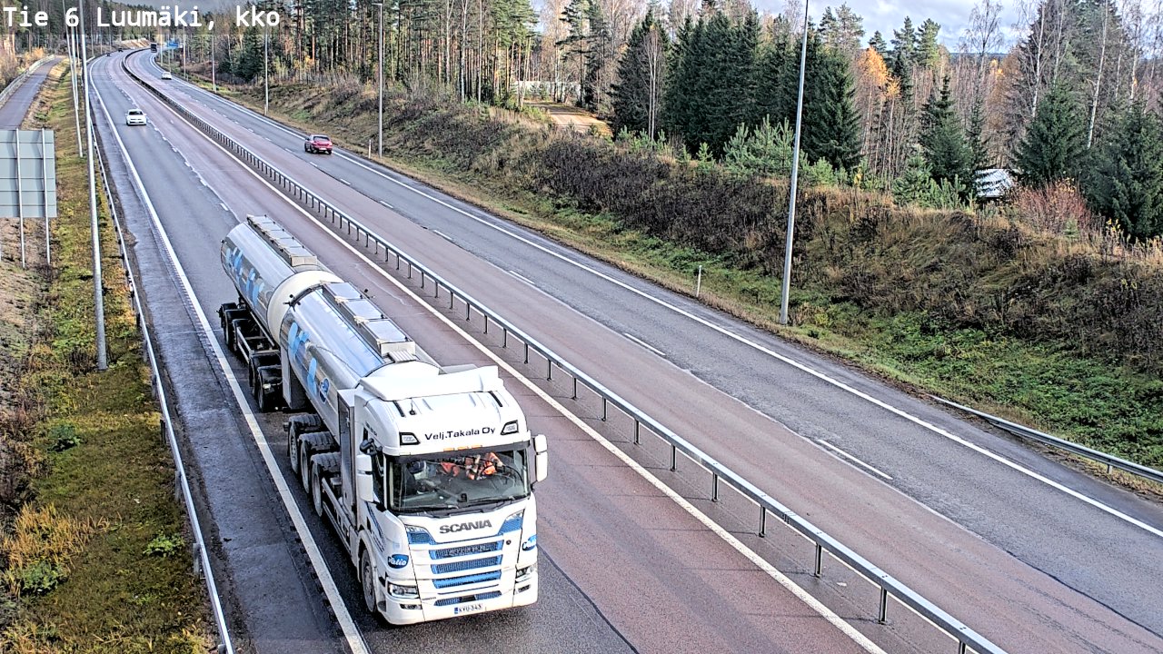 Kelikamerat Kuva Tie 6 Luumäki, kirkko, Luumäki, Etelä-Karjala