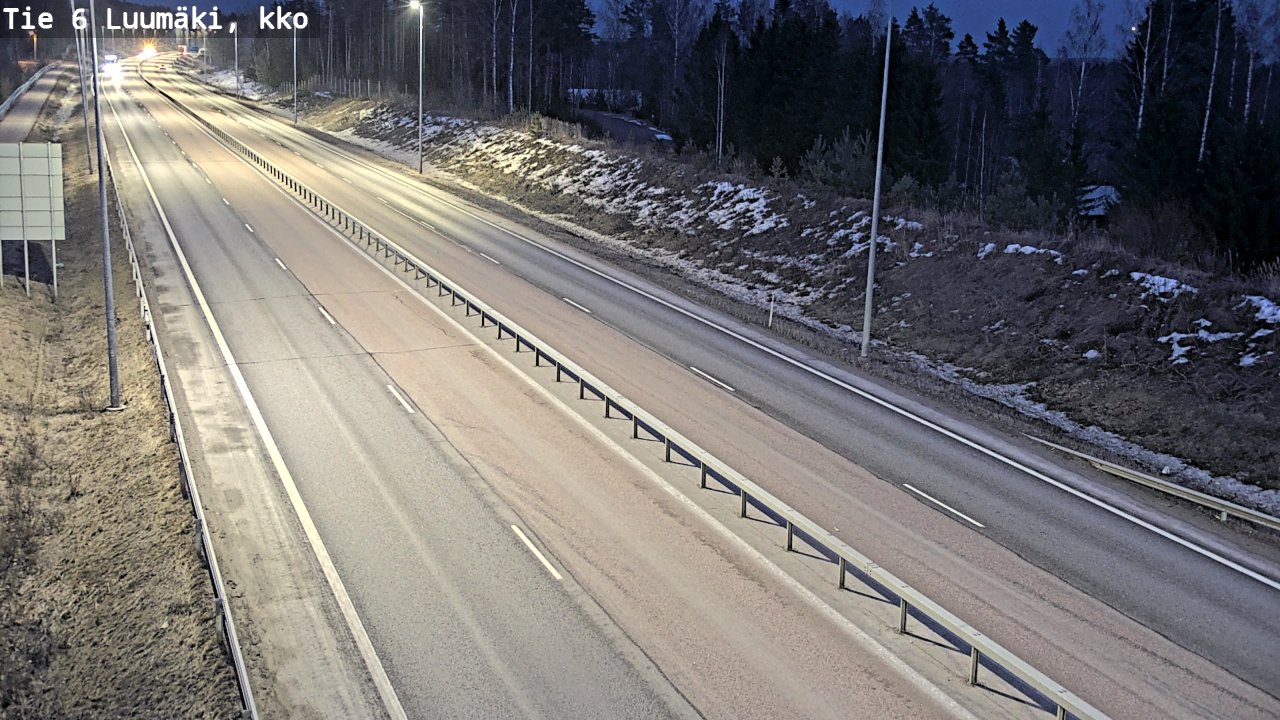 Weather Camera Image Road 6 Luumäki, kirkko, Luumäki, Etelä-Karjala