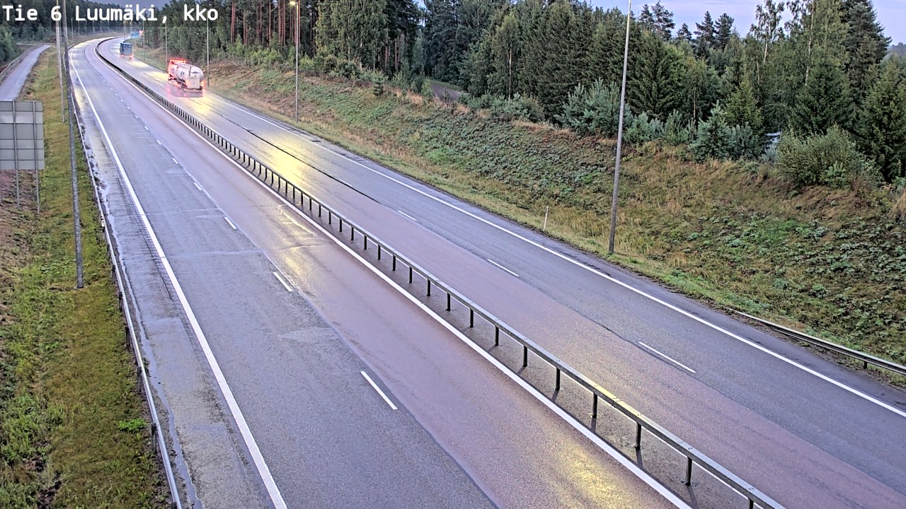 Kelikamerat Kuva Tie 6 Luumäki, kirkko, Luumäki, Etelä-Karjala