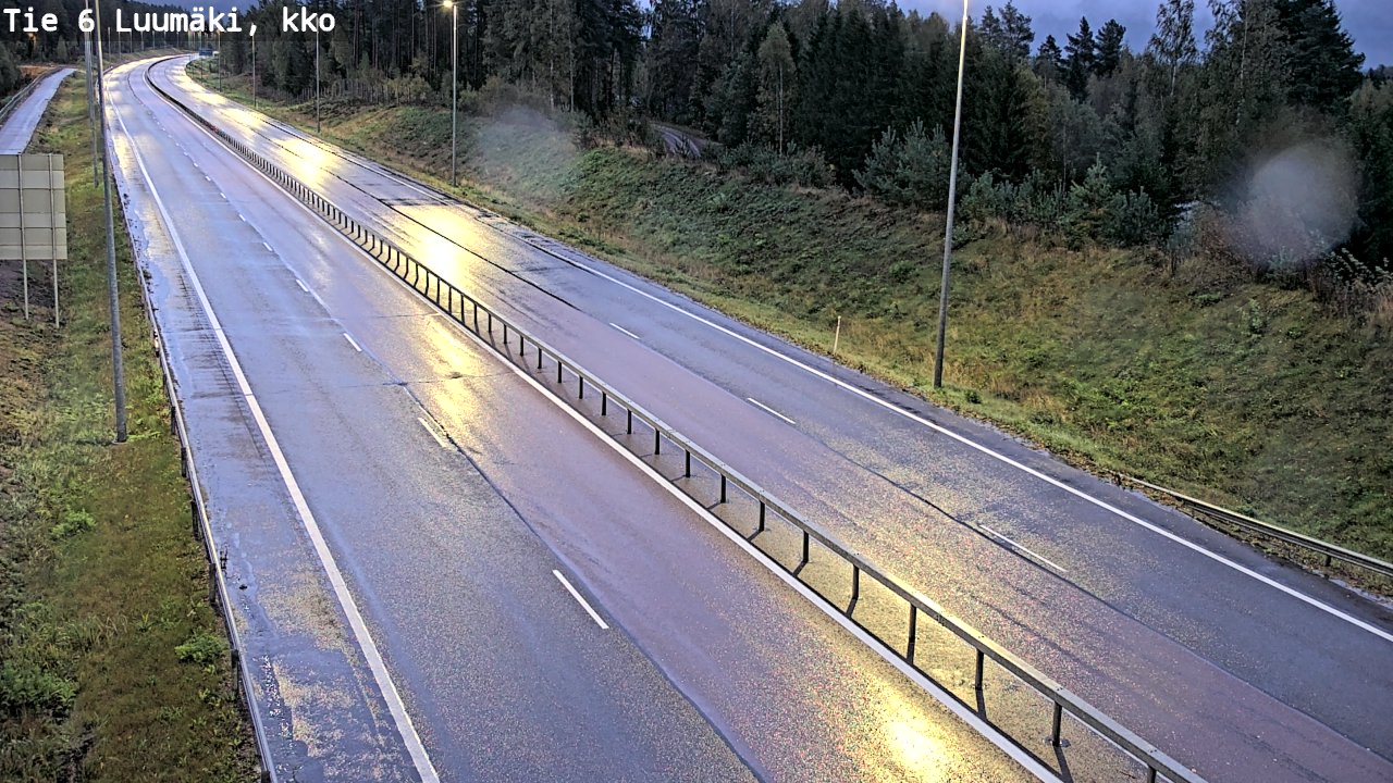 Weather Camera Image Road 6 Luumäki, kirkko, Luumäki, Etelä-Karjala