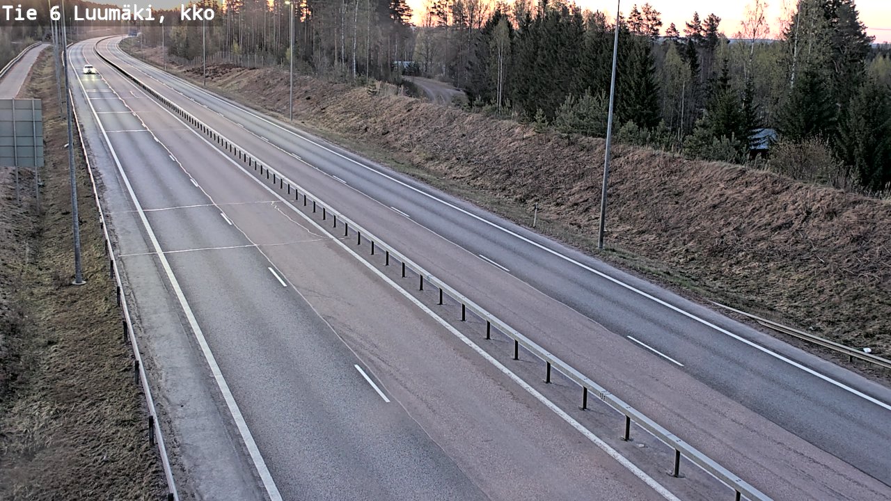 Kelikamerat Kuva Tie 6 Luumäki, kirkko, Luumäki, Etelä-Karjala