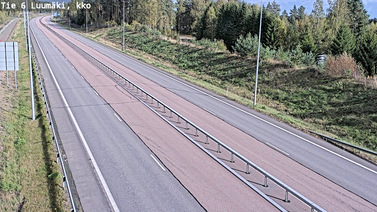 Weather Camera Image Road 6 Luumäki, kirkko, Luumäki, Etelä-Karjala