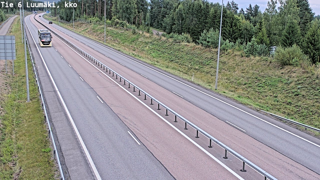 Weather Camera Image Road 6 Luumäki, kirkko, Luumäki, Etelä-Karjala