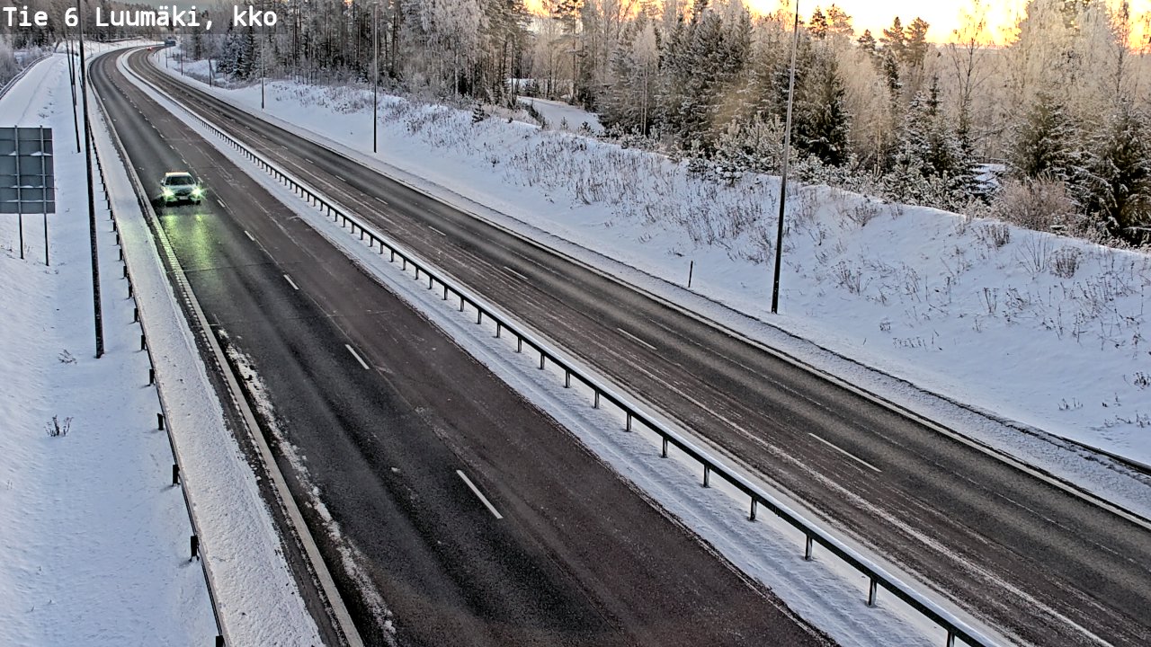 Kelikamerat Kuva Tie 6 Luumäki, kirkko, Luumäki, Etelä-Karjala