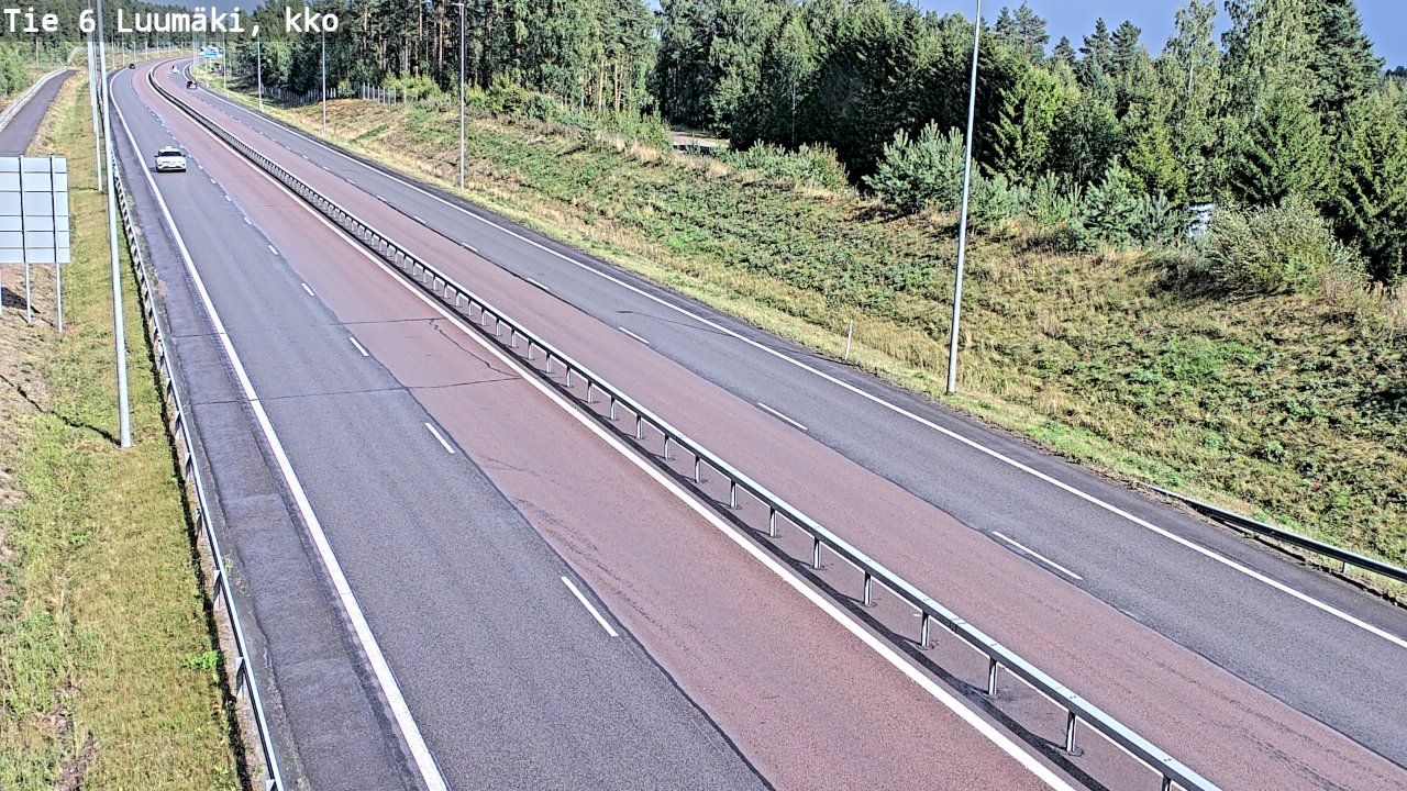 Kelikamerat Kuva Tie 6 Luumäki, kirkko, Luumäki, Etelä-Karjala