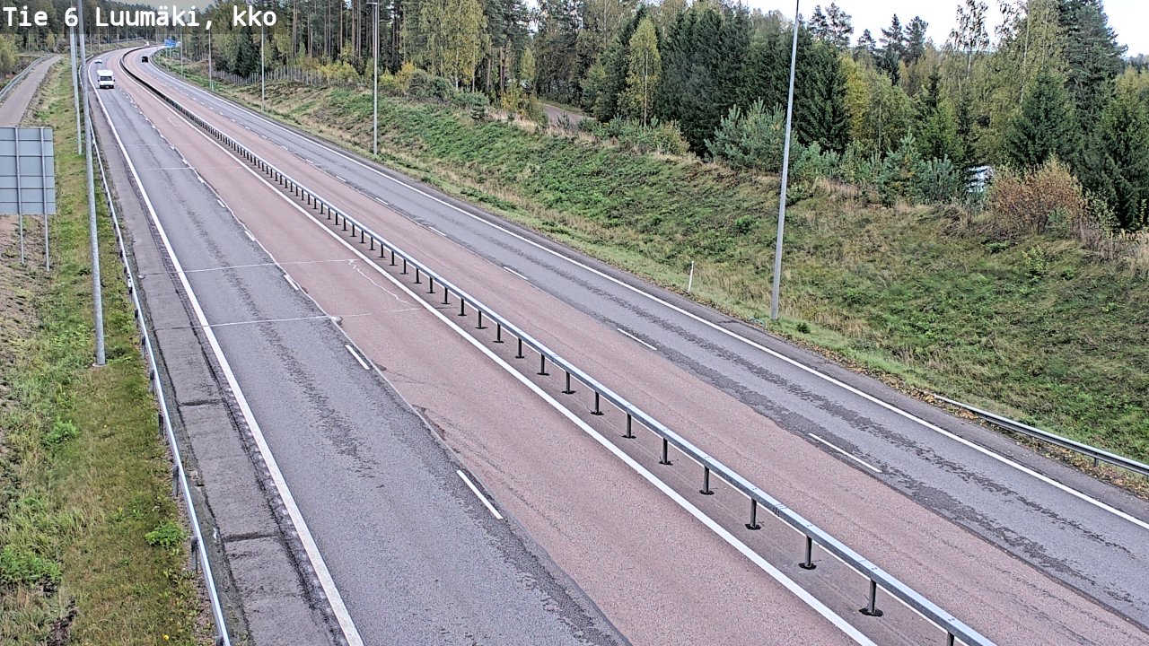 Kelikamerat Kuva Tie 6 Luumäki, kirkko, Luumäki, Etelä-Karjala