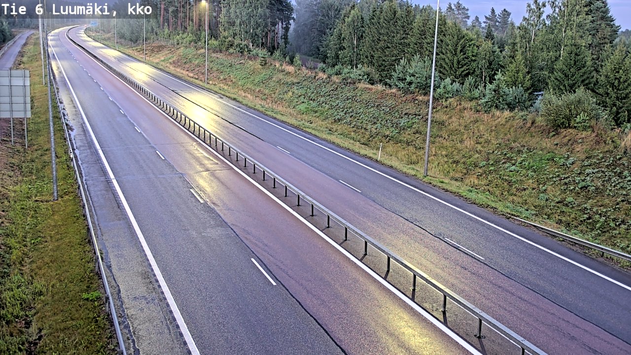 Kelikamerat Kuva Tie 6 Luumäki, kirkko, Luumäki, Etelä-Karjala