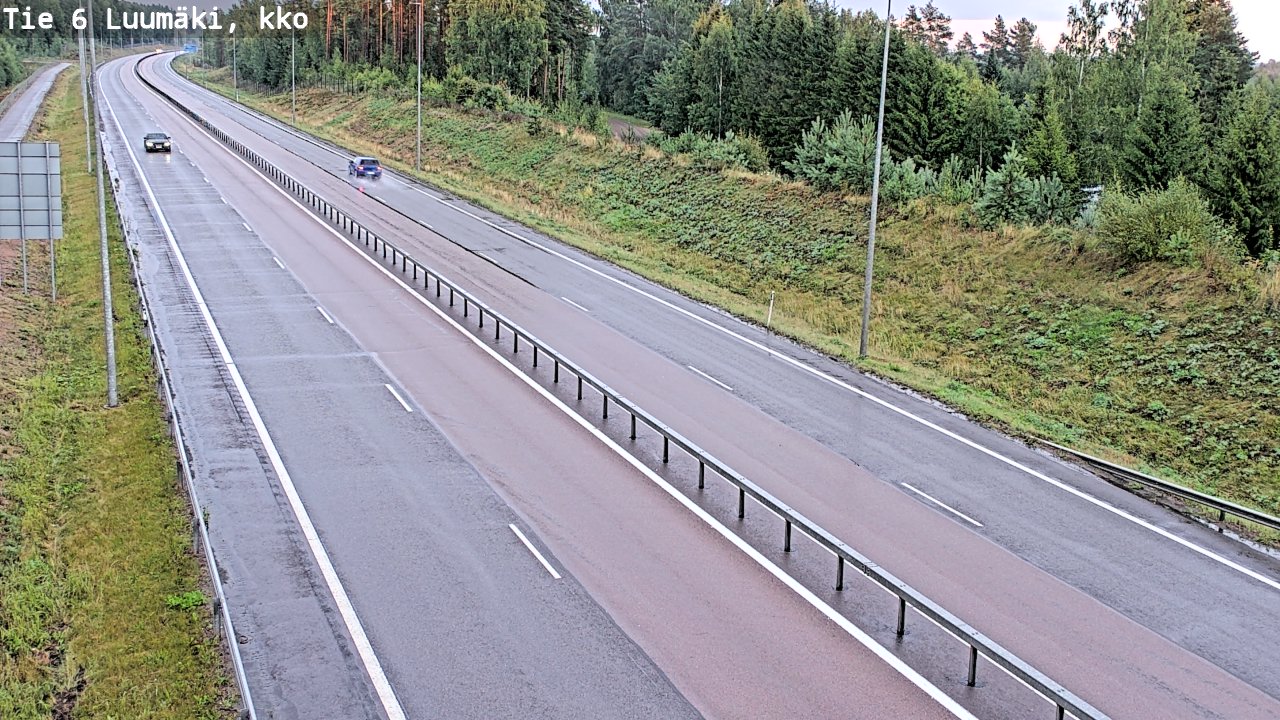 Kelikamerat Kuva Tie 6 Luumäki, kirkko, Luumäki, Etelä-Karjala