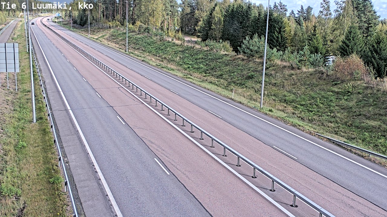 Weather Camera Image Road 6 Luumäki, kirkko, Luumäki, Etelä-Karjala