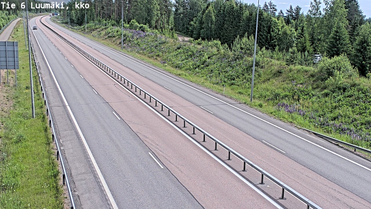 Kelikamerat Kuva Tie 6 Luumäki, kirkko, Luumäki, Etelä-Karjala