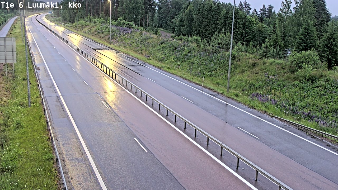 Kelikamerat Kuva Tie 6 Luumäki, kirkko, Luumäki, Etelä-Karjala