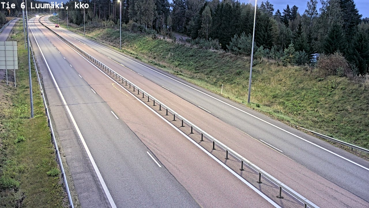 Weather Camera Image Road 6 Luumäki, kirkko, Luumäki, Etelä-Karjala