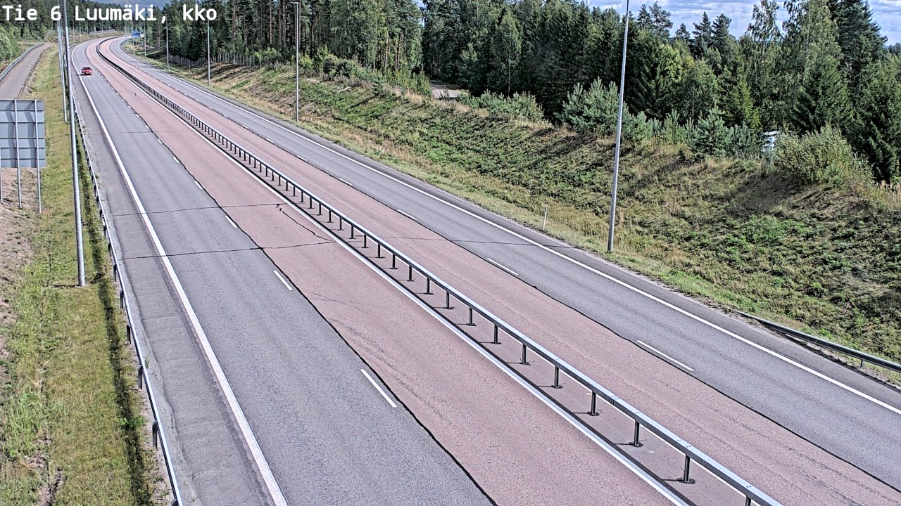 Kelikamerat Kuva Tie 6 Luumäki, kirkko, Luumäki, Etelä-Karjala