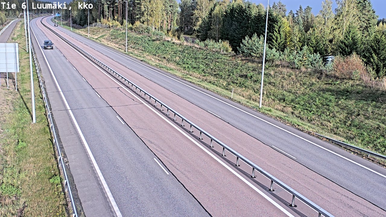 Weather Camera Image Road 6 Luumäki, kirkko, Luumäki, Etelä-Karjala