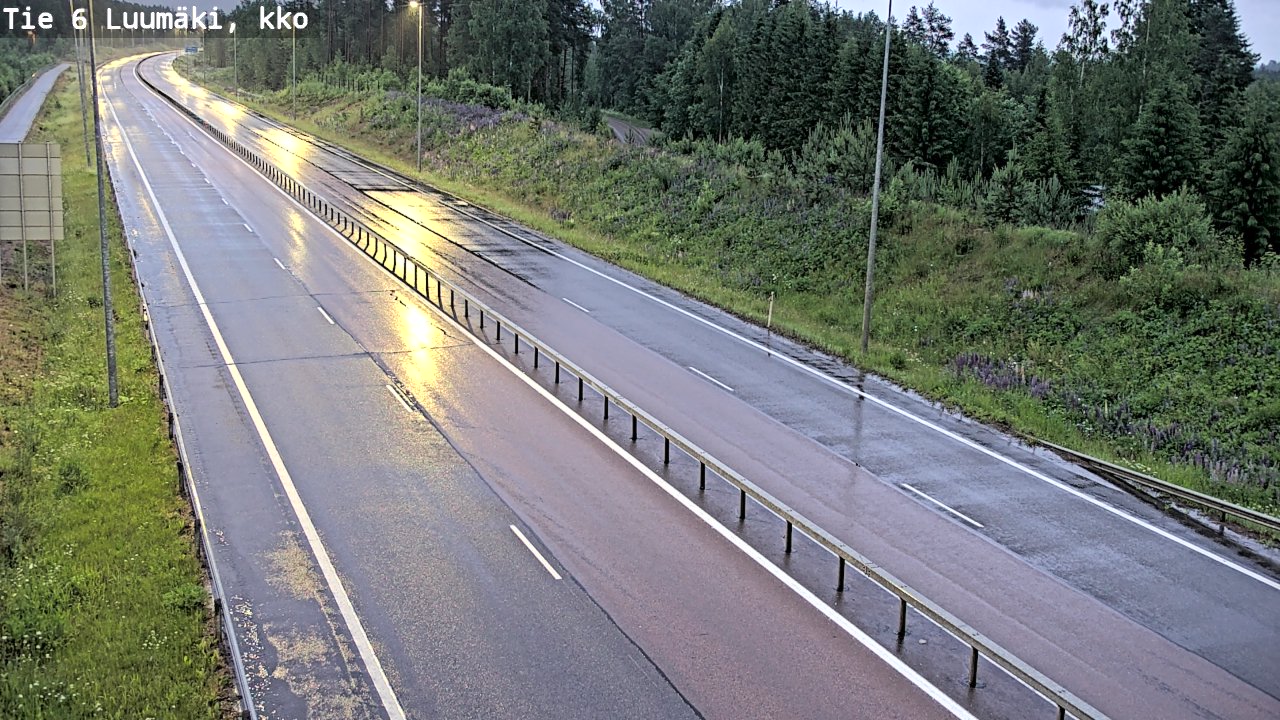 Kelikamerat Kuva Tie 6 Luumäki, kirkko, Luumäki, Etelä-Karjala