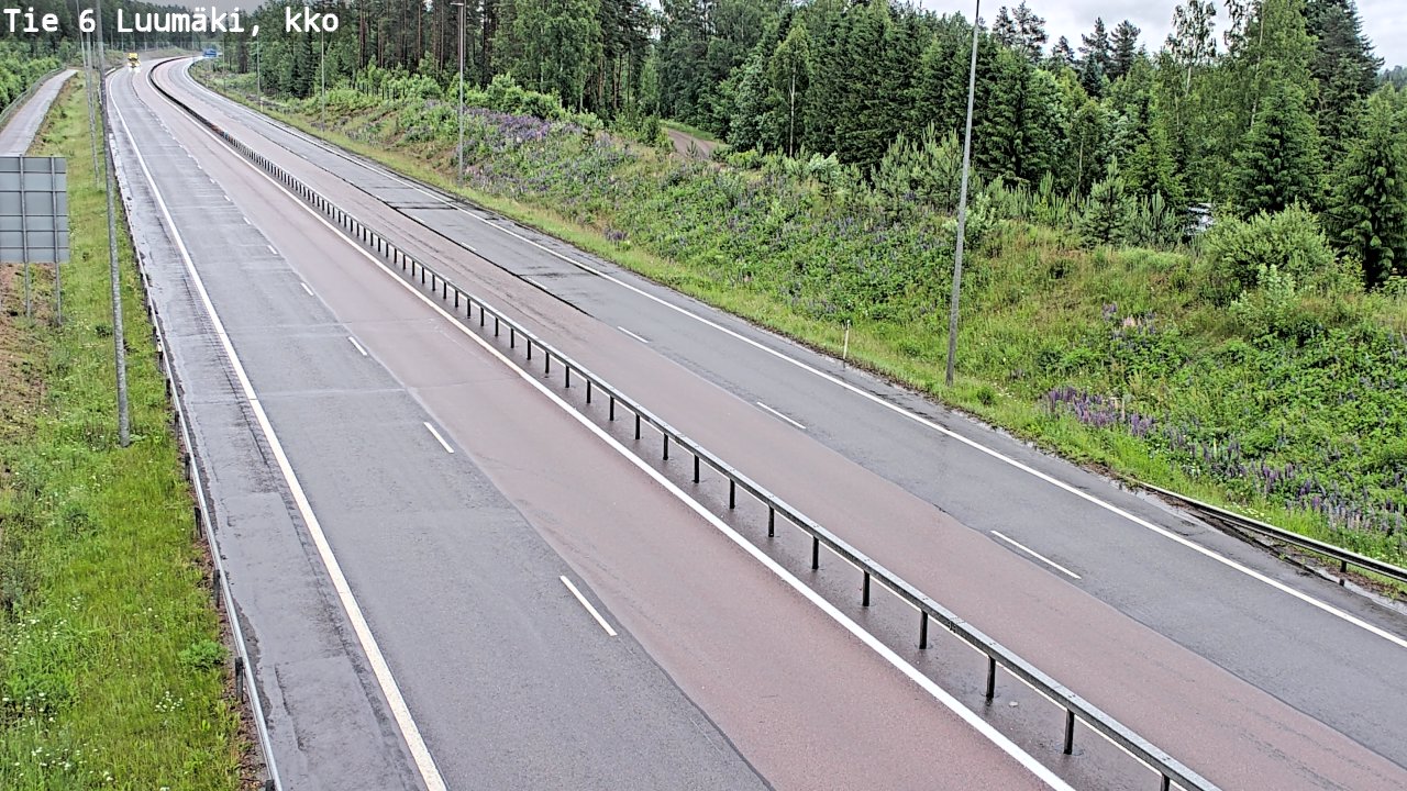 Kelikamerat Kuva Tie 6 Luumäki, kirkko, Luumäki, Etelä-Karjala