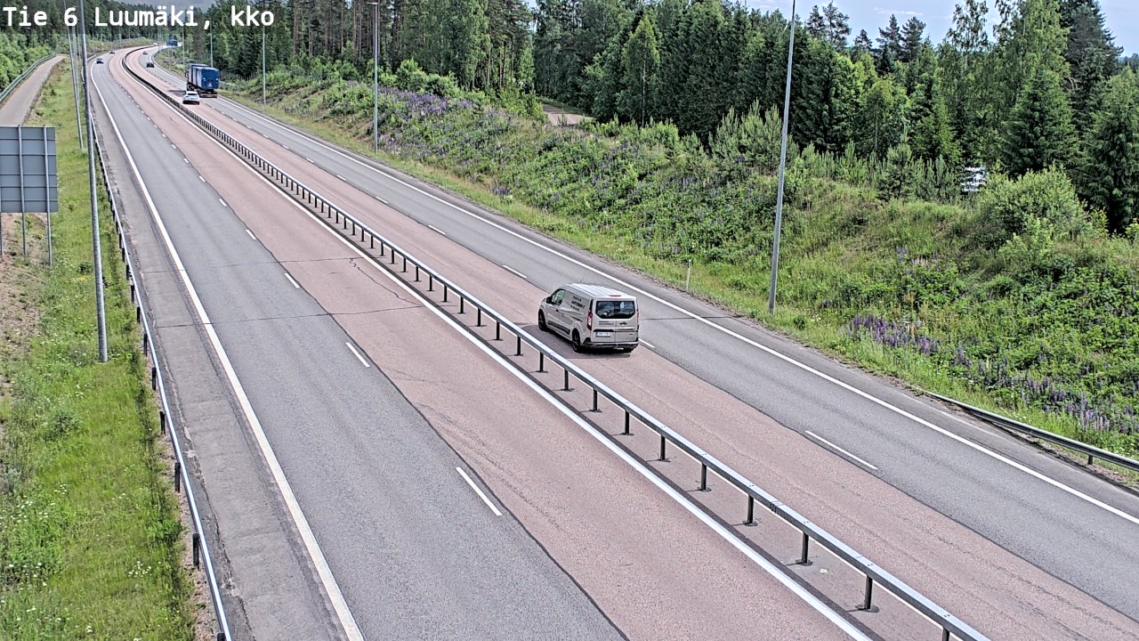 Kelikamerat Kuva Tie 6 Luumäki, kirkko, Luumäki, Etelä-Karjala