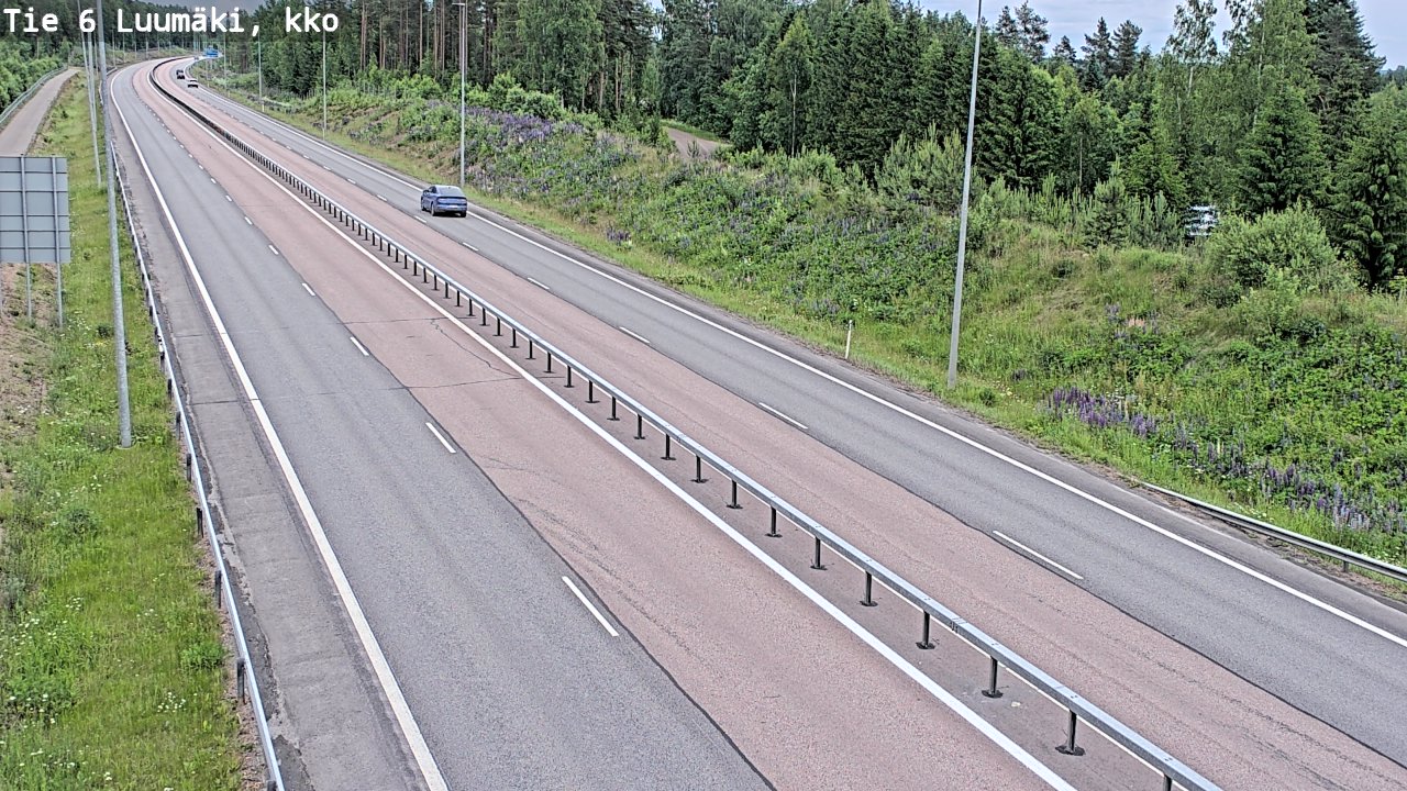 Kelikamerat Kuva Tie 6 Luumäki, kirkko, Luumäki, Etelä-Karjala