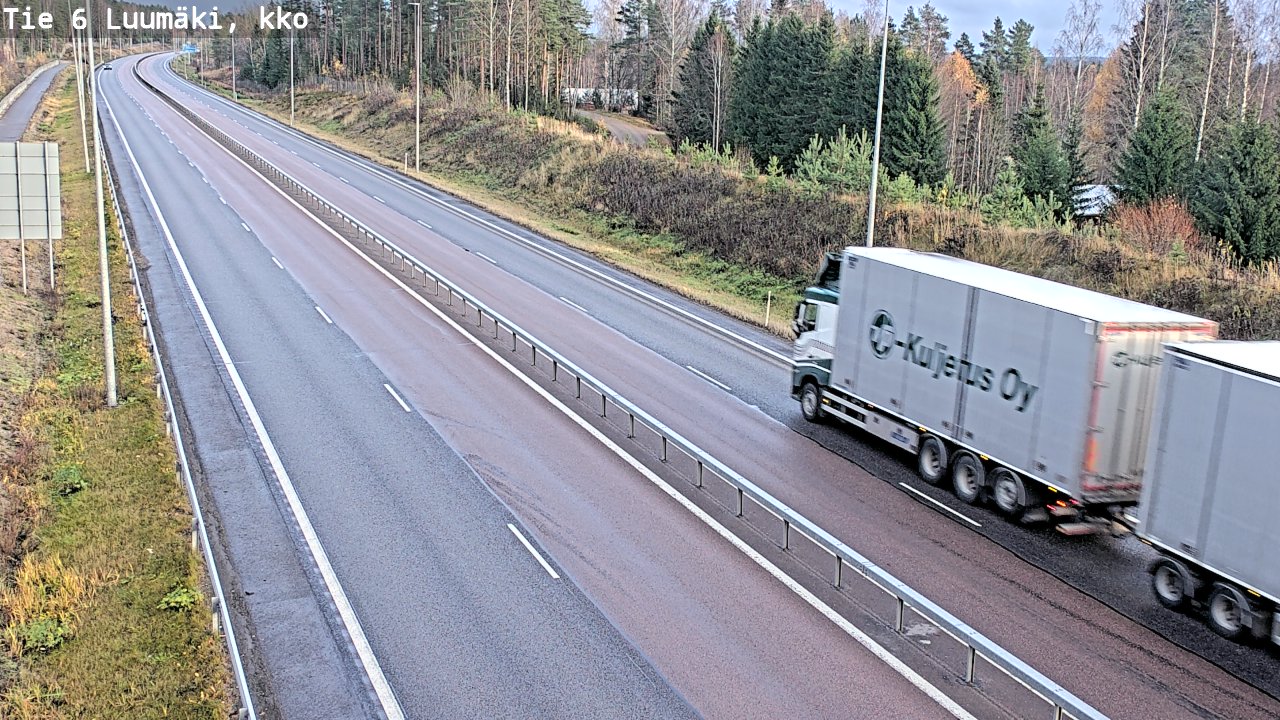 Kelikamerat Kuva Tie 6 Luumäki, kirkko, Luumäki, Etelä-Karjala